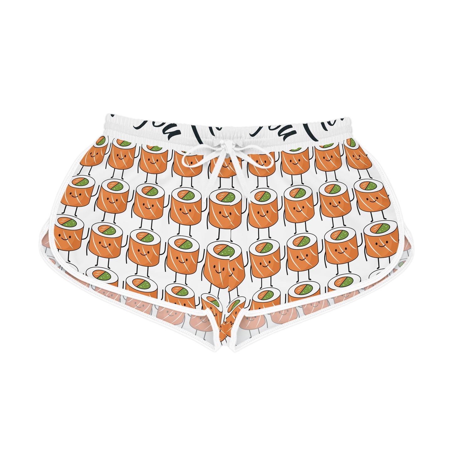 Sushi Lover's Women's Relaxed Shorts, Cute Foodie Apparel, Summer Lounge Wear, Gift for Sushi Fans, Fun Beach Shorts!
