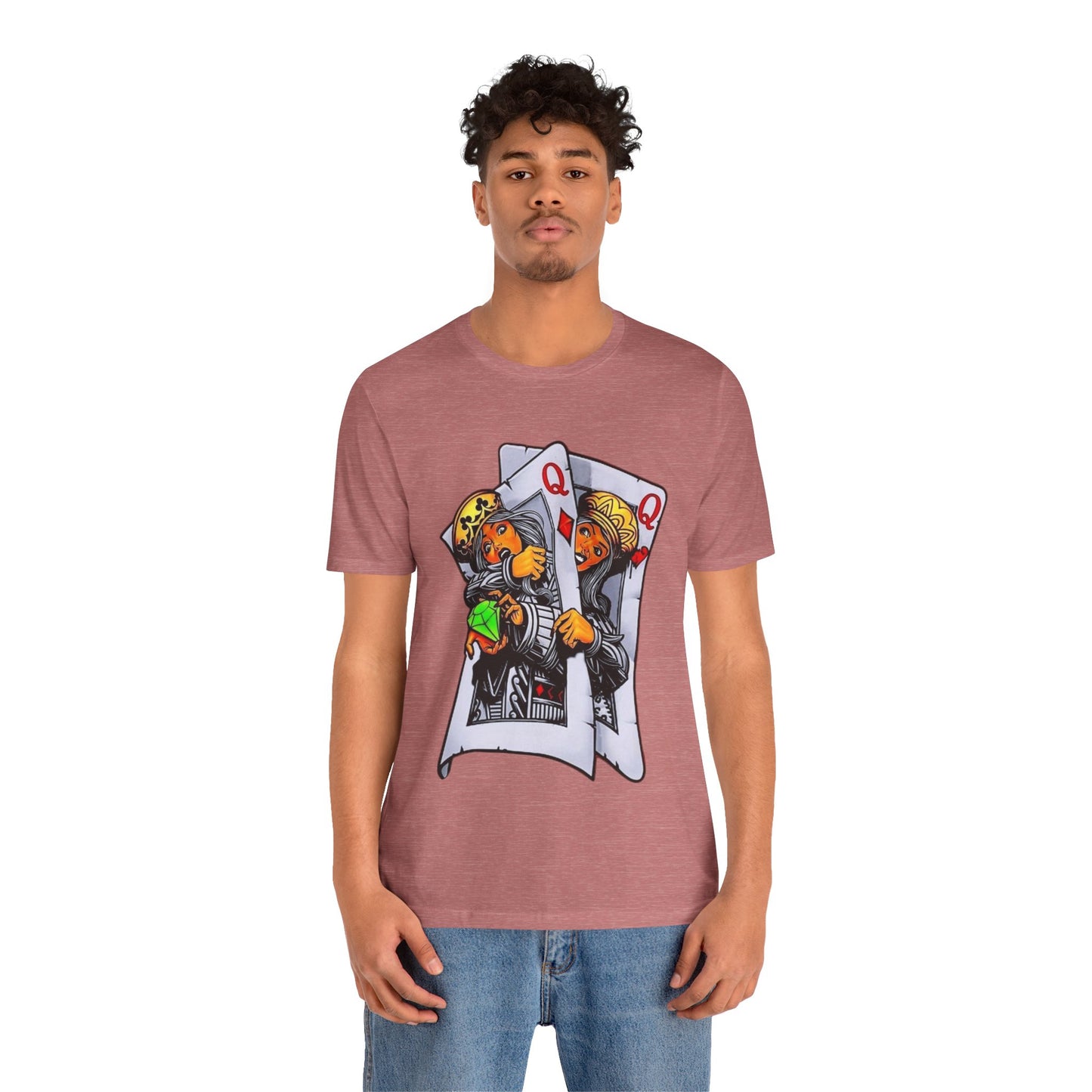 Playful King and Queen Tee, Graphic T-Shirt for Gamers, Fun Gift for Friends, Casual Wear, Unique Design, Unisex Short Sleeve