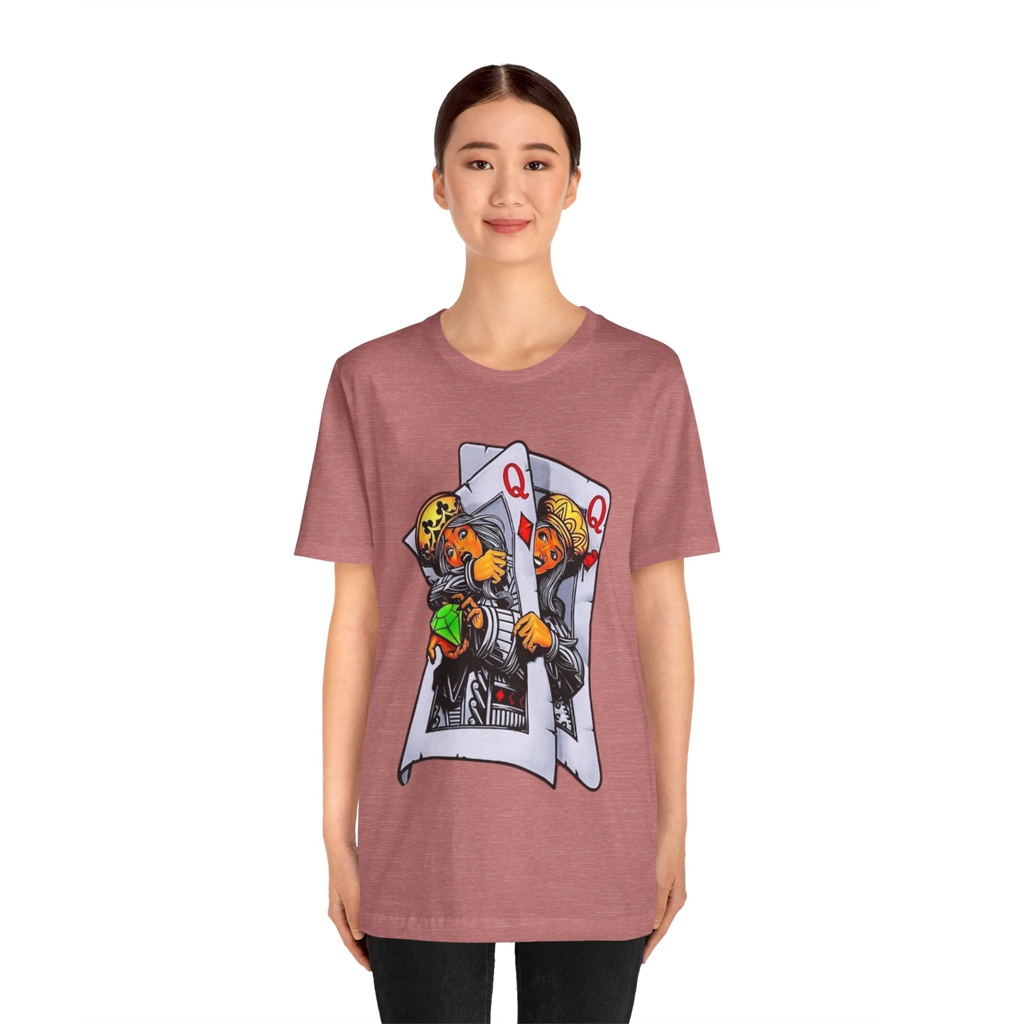 Playful King and Queen Tee, Graphic T-Shirt for Gamers, Fun Gift for Friends, Casual Wear, Unique Design, Unisex Short Sleeve