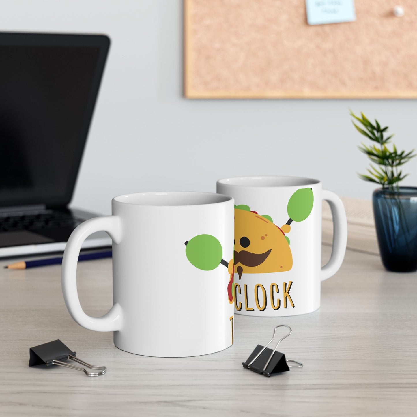 Cute Taco Ceramic Mug - Fun Kitchen Gift, Coffee Cup, Taco Lover's Mug, Foodie Mug, Unique Gift Idea