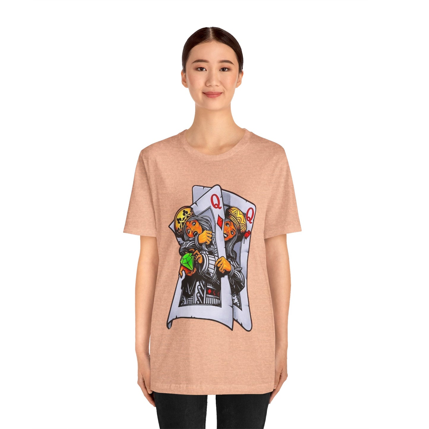 Playful King and Queen Tee, Graphic T-Shirt for Gamers, Fun Gift for Friends, Casual Wear, Unique Design, Unisex Short Sleeve