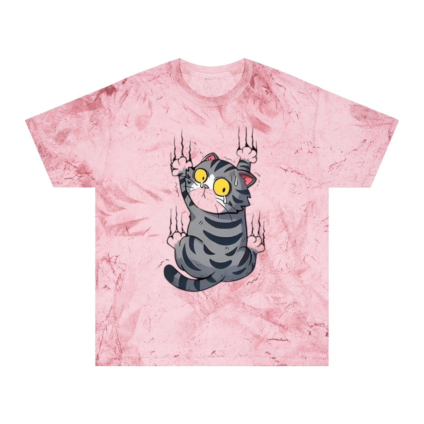 Colorful Cat Unisex Tee - Funny Cat Shirt, Cute Animal Apparel, Gift for Cat Lovers, Unique Graphic T-Shirt, Casual Wear