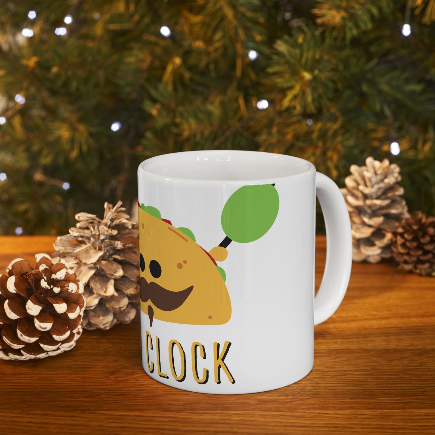 Cute Taco Ceramic Mug - Fun Kitchen Gift, Coffee Cup, Taco Lover's Mug, Foodie Mug, Unique Gift Idea