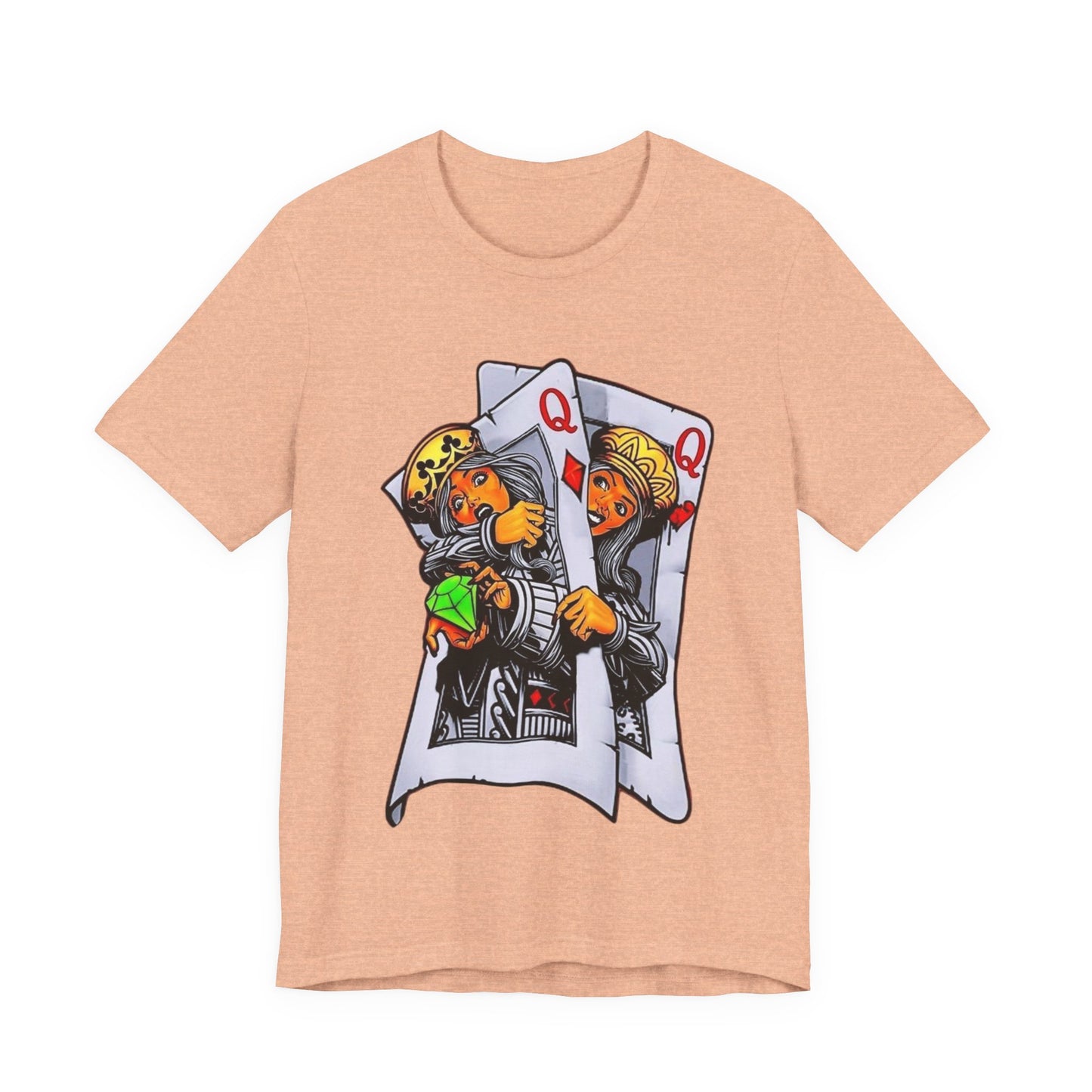 Playful King and Queen Tee, Graphic T-Shirt for Gamers, Fun Gift for Friends, Casual Wear, Unique Design, Unisex Short Sleeve