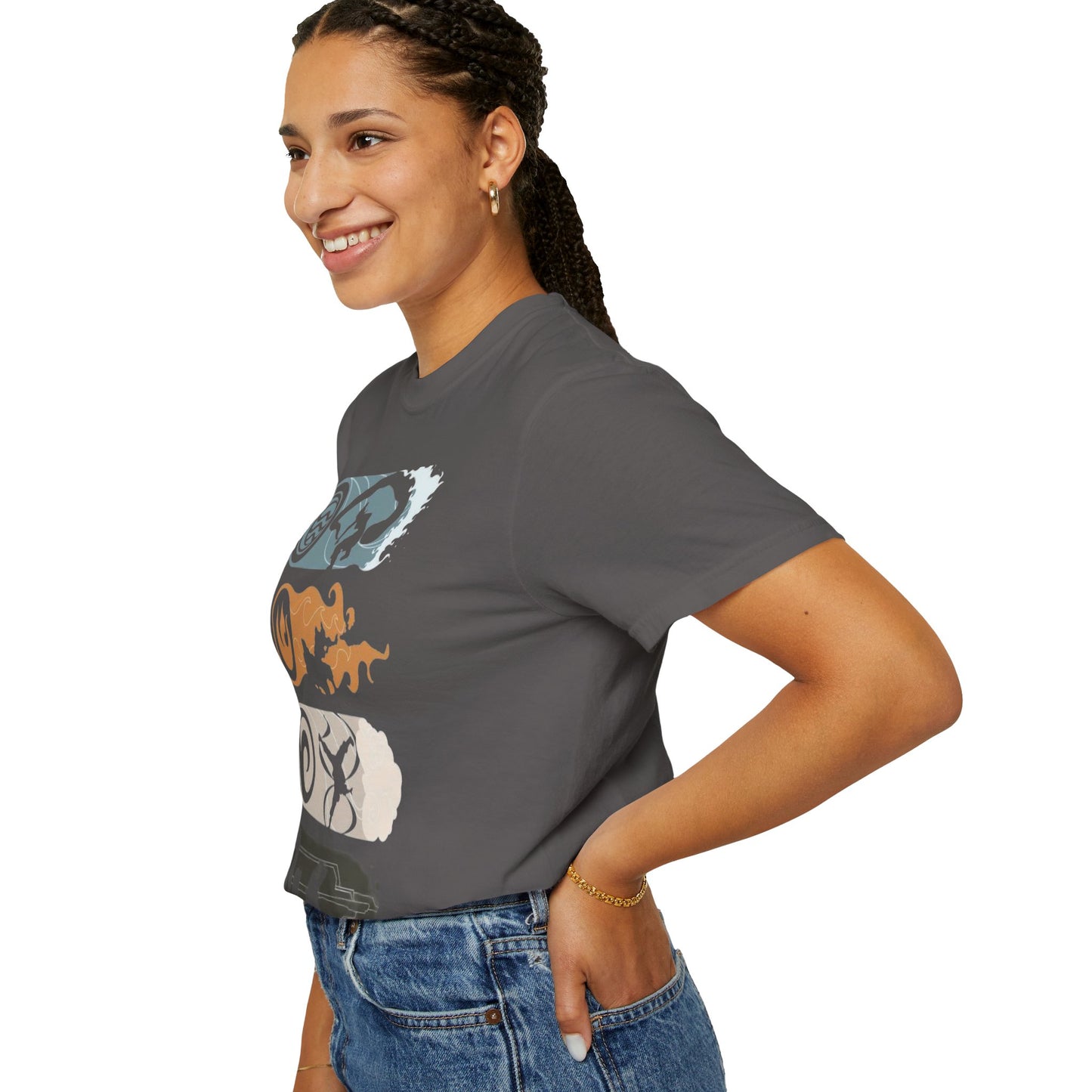 Elemental Forces Unisex Garment-Dyed T-shirt | Casual Wear, Gift Idea, Nature Lover Gift, Comfortable T-shirt, Festival Apparel
