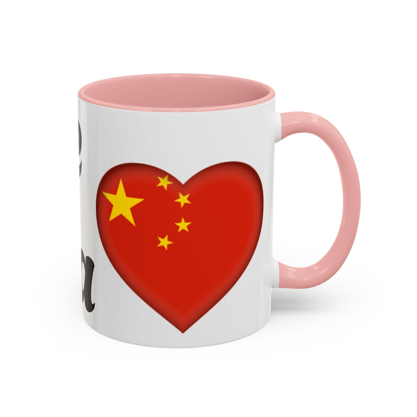 Chinese Love Accent Coffee Mug - Perfect for Tea Lovers, Gifts for Friends, Valentine's Day, Home Decor, Travel Mug
