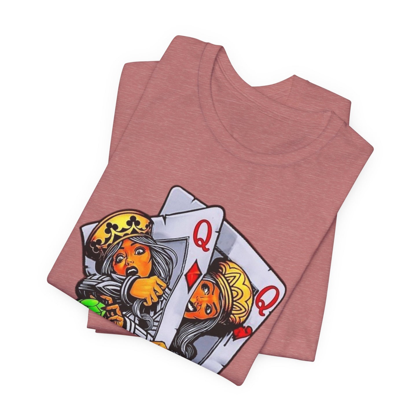 Playful King and Queen Tee, Graphic T-Shirt for Gamers, Fun Gift for Friends, Casual Wear, Unique Design, Unisex Short Sleeve