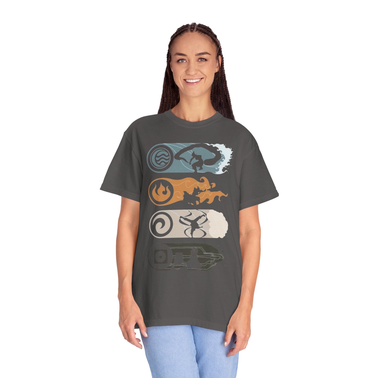 Elemental Forces Unisex Garment-Dyed T-shirt | Casual Wear, Gift Idea, Nature Lover Gift, Comfortable T-shirt, Festival Apparel