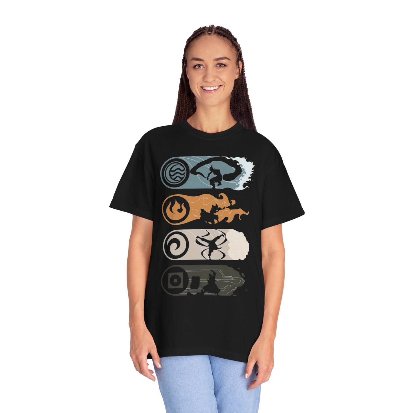 Elemental Forces Unisex Garment-Dyed T-shirt | Casual Wear, Gift Idea, Nature Lover Gift, Comfortable T-shirt, Festival Apparel