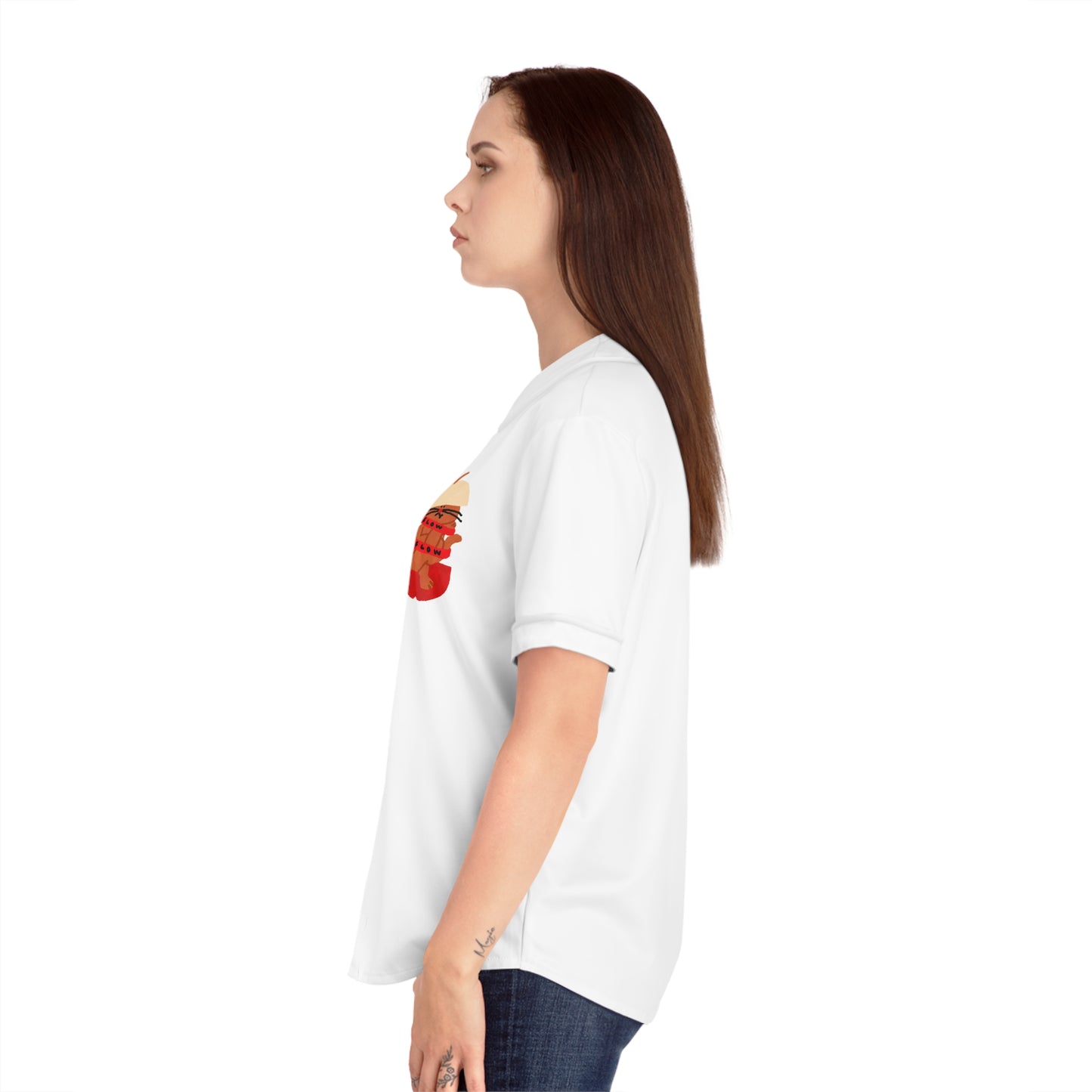Cute Women's Baseball Jersey, Sports Apparel, Personalized Gift, Casual Wear, Summer Outfit, Team Spirit Top