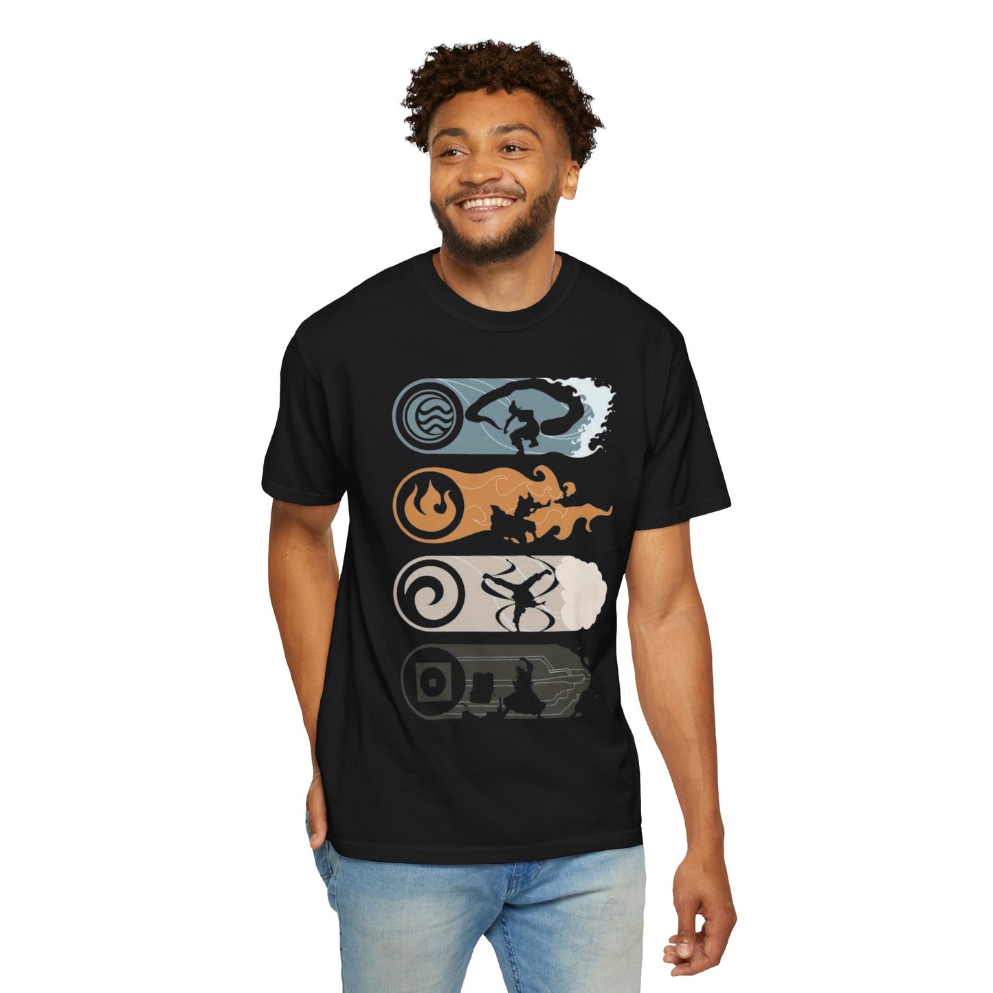 Elemental Forces Unisex Garment-Dyed T-shirt | Casual Wear, Gift Idea, Nature Lover Gift, Comfortable T-shirt, Festival Apparel