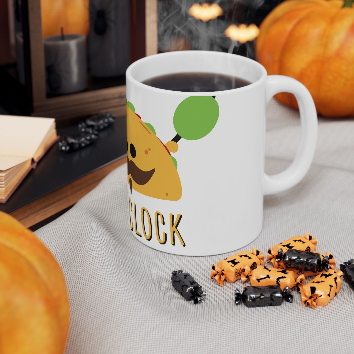 Cute Taco Ceramic Mug - Fun Kitchen Gift, Coffee Cup, Taco Lover's Mug, Foodie Mug, Unique Gift Idea
