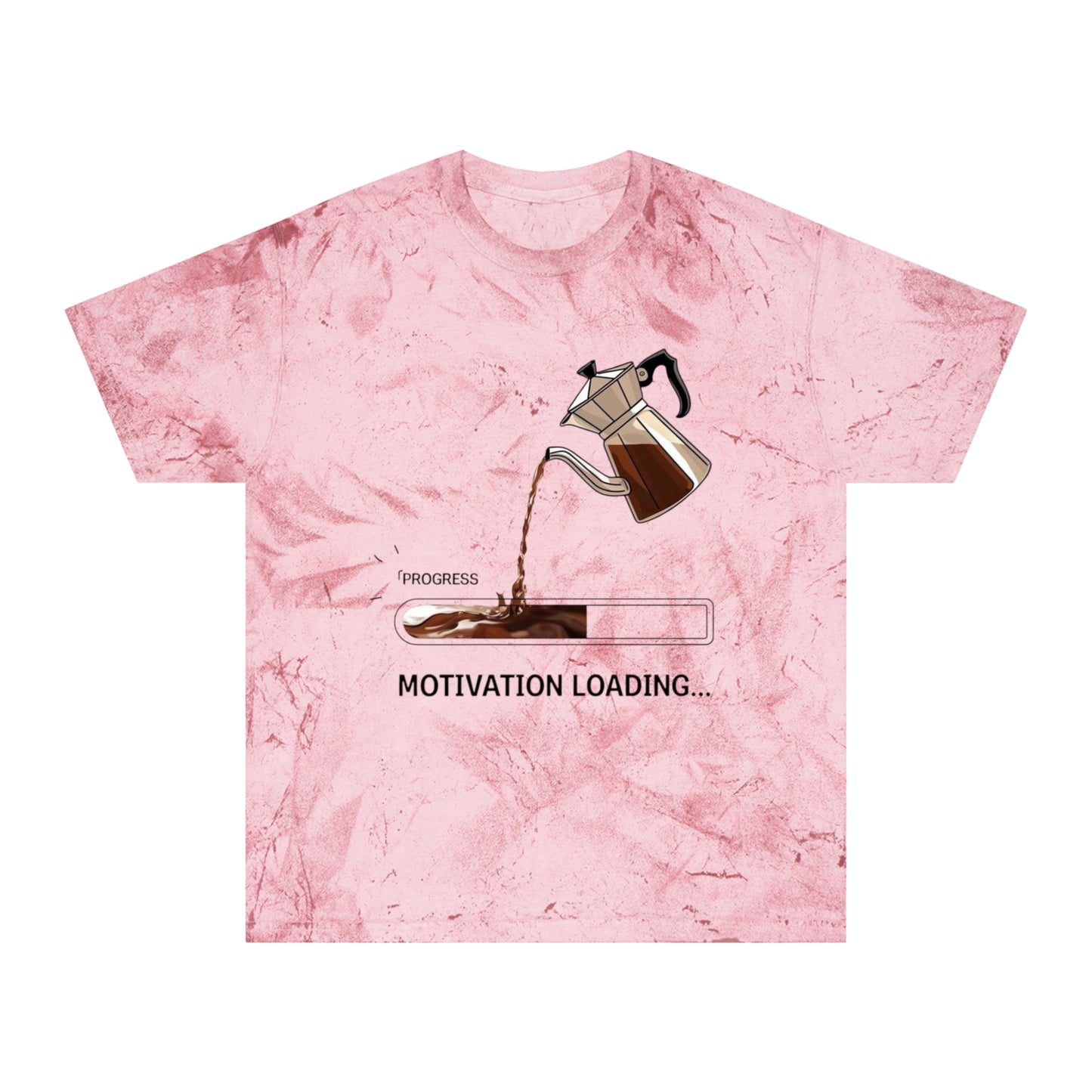 Coffee Lover's Motivation Loading T-Shirt, Unisex Tee Gift, Casual Wear, Daily Motivation Shirt, Unique Coffee Art Design, Funny Coffee Gift