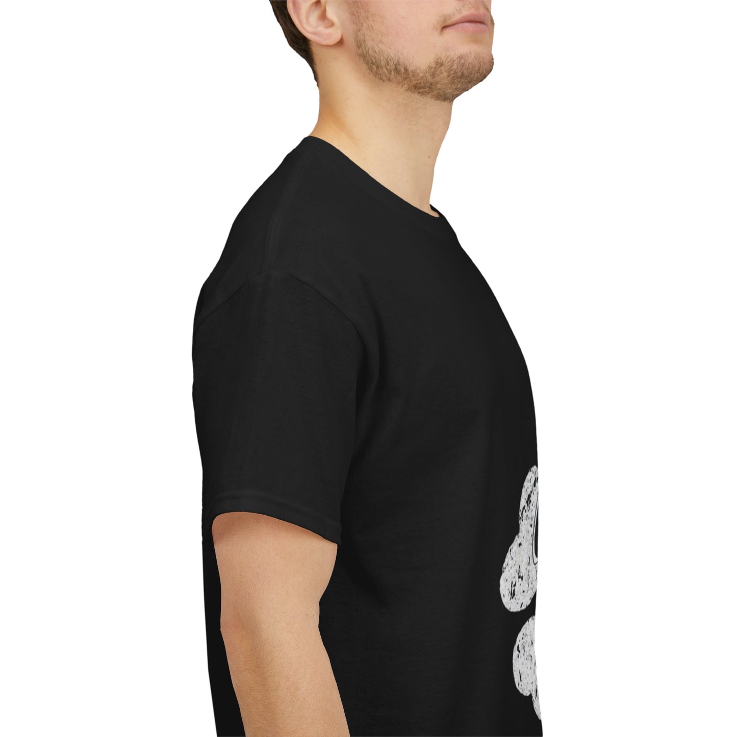 Black Elephant Floral Unisex Heavy Cotton Tee - Botanical Art, Graphic Tee, Casual Wear, Eco-Friendly Fashion, Unique Gift Idea