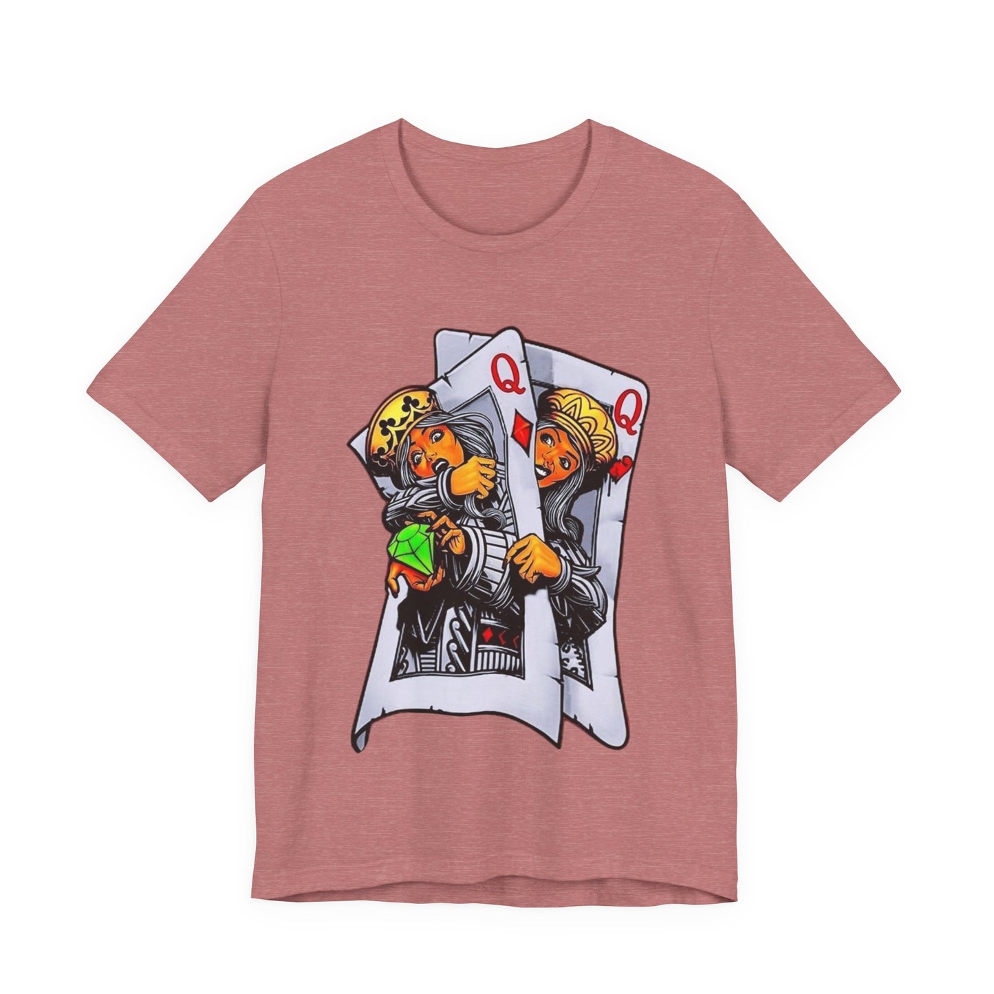 Playful King and Queen Tee, Graphic T-Shirt for Gamers, Fun Gift for Friends, Casual Wear, Unique Design, Unisex Short Sleeve