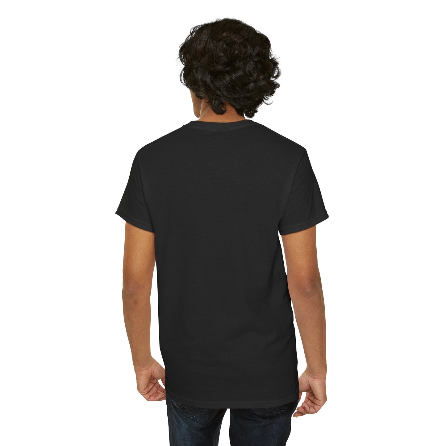 Black Elephant Floral Unisex Heavy Cotton Tee - Botanical Art, Graphic Tee, Casual Wear, Eco-Friendly Fashion, Unique Gift Idea