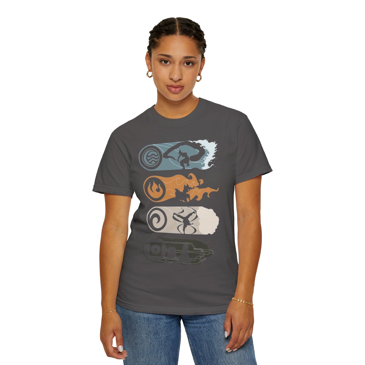 Elemental Forces Unisex Garment-Dyed T-shirt | Casual Wear, Gift Idea, Nature Lover Gift, Comfortable T-shirt, Festival Apparel