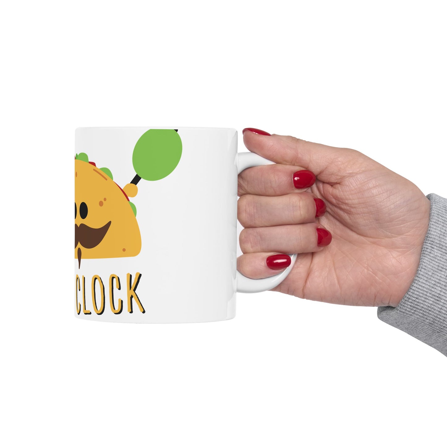 Cute Taco Ceramic Mug - Fun Kitchen Gift, Coffee Cup, Taco Lover's Mug, Foodie Mug, Unique Gift Idea