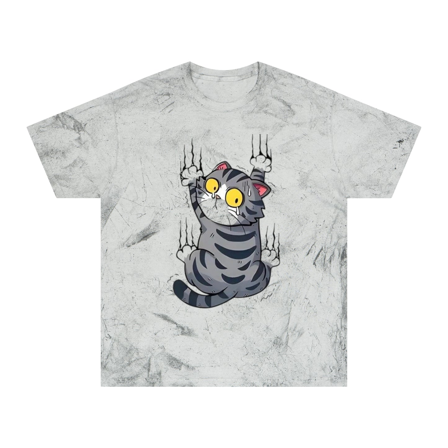 Colorful Cat Unisex Tee - Funny Cat Shirt, Cute Animal Apparel, Gift for Cat Lovers, Unique Graphic T-Shirt, Casual Wear