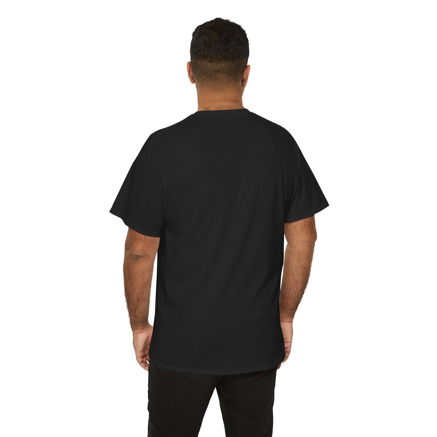 Black Elephant Floral Unisex Heavy Cotton Tee - Botanical Art, Graphic Tee, Casual Wear, Eco-Friendly Fashion, Unique Gift Idea