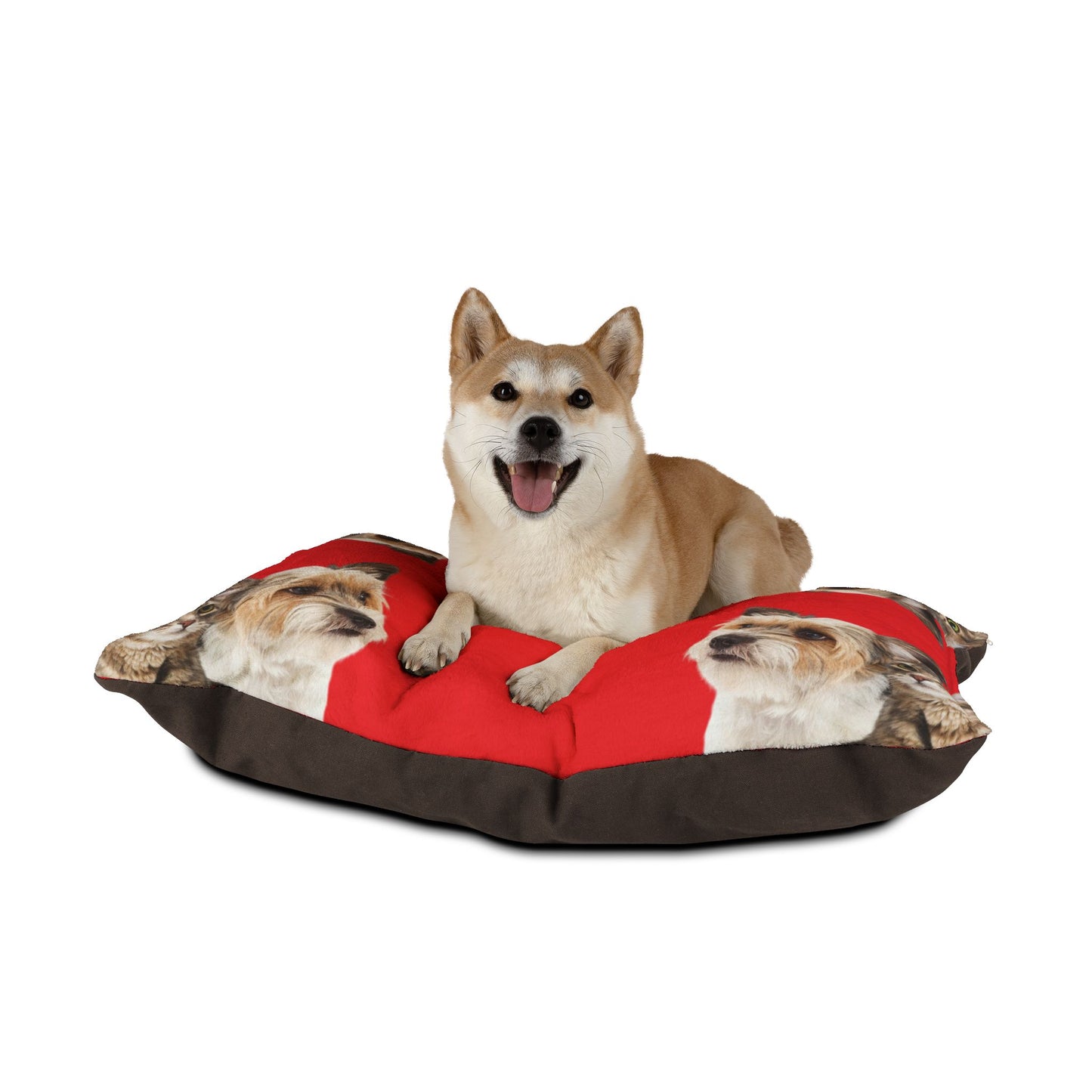 Cozy Pet Bed for Cats and Dogs - 'I Love You' Design, Ideal for Valentine's Day, Pet Lovers, Home Decor, Gift Ideas, Paw Prints