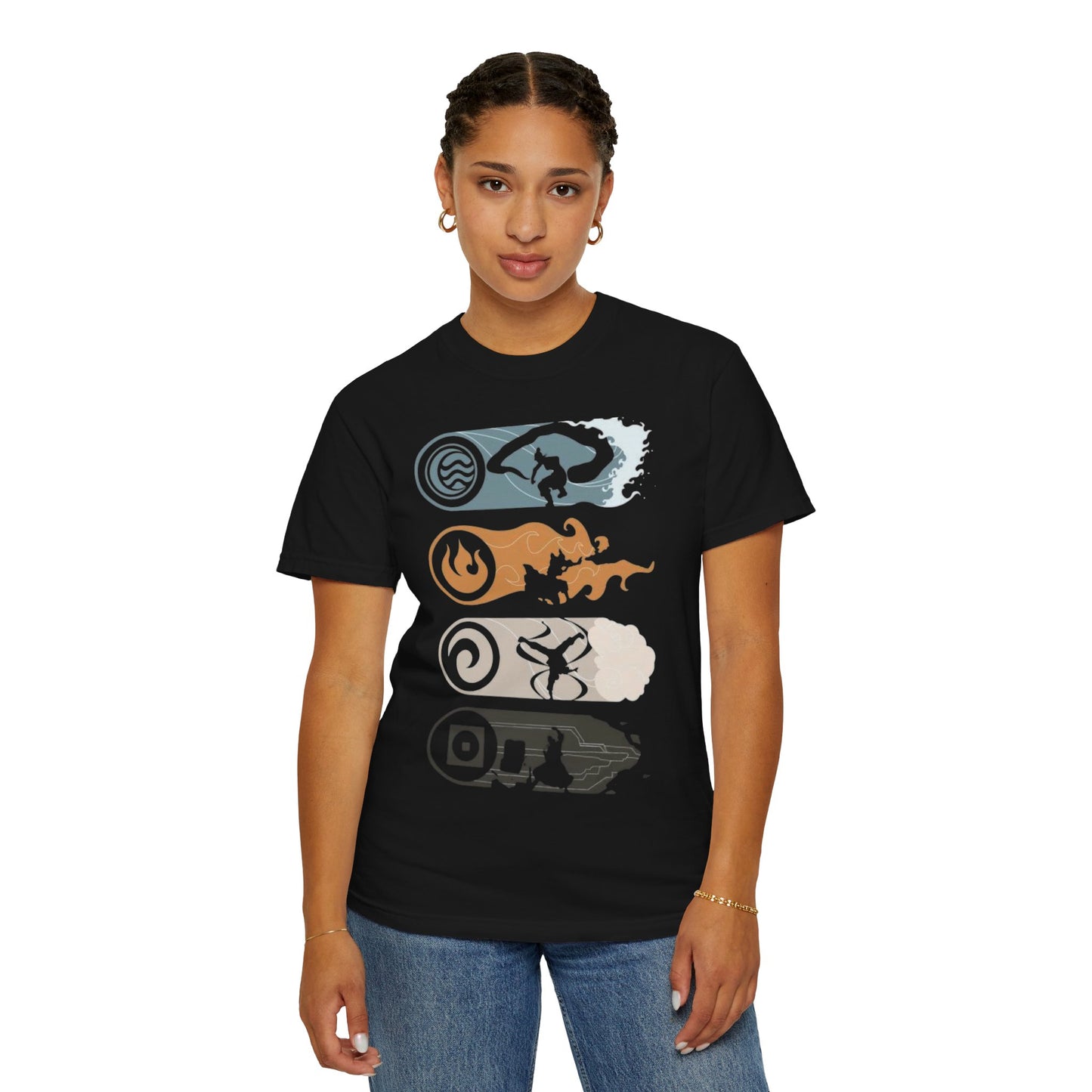 Elemental Forces Unisex Garment-Dyed T-shirt | Casual Wear, Gift Idea, Nature Lover Gift, Comfortable T-shirt, Festival Apparel