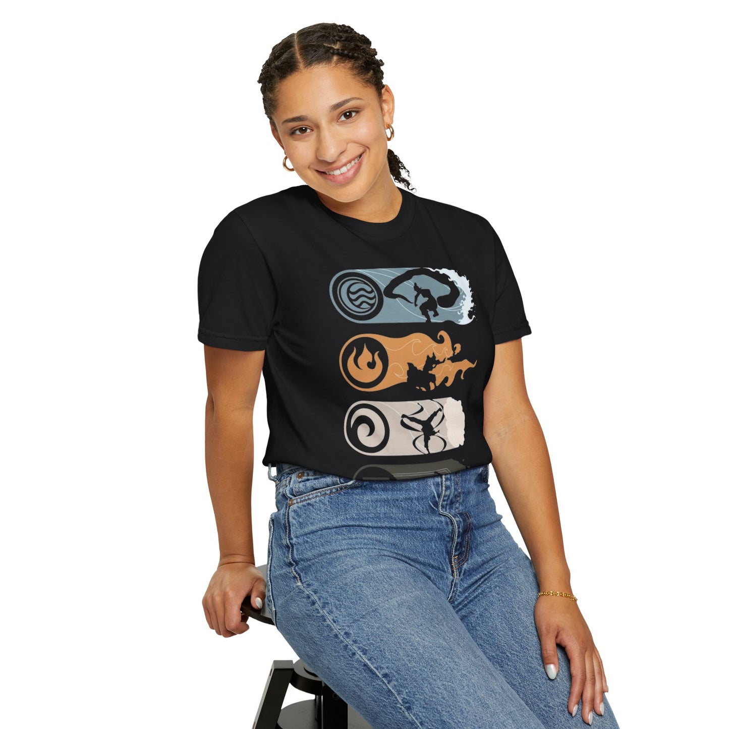 Elemental Forces Unisex Garment-Dyed T-shirt | Casual Wear, Gift Idea, Nature Lover Gift, Comfortable T-shirt, Festival Apparel