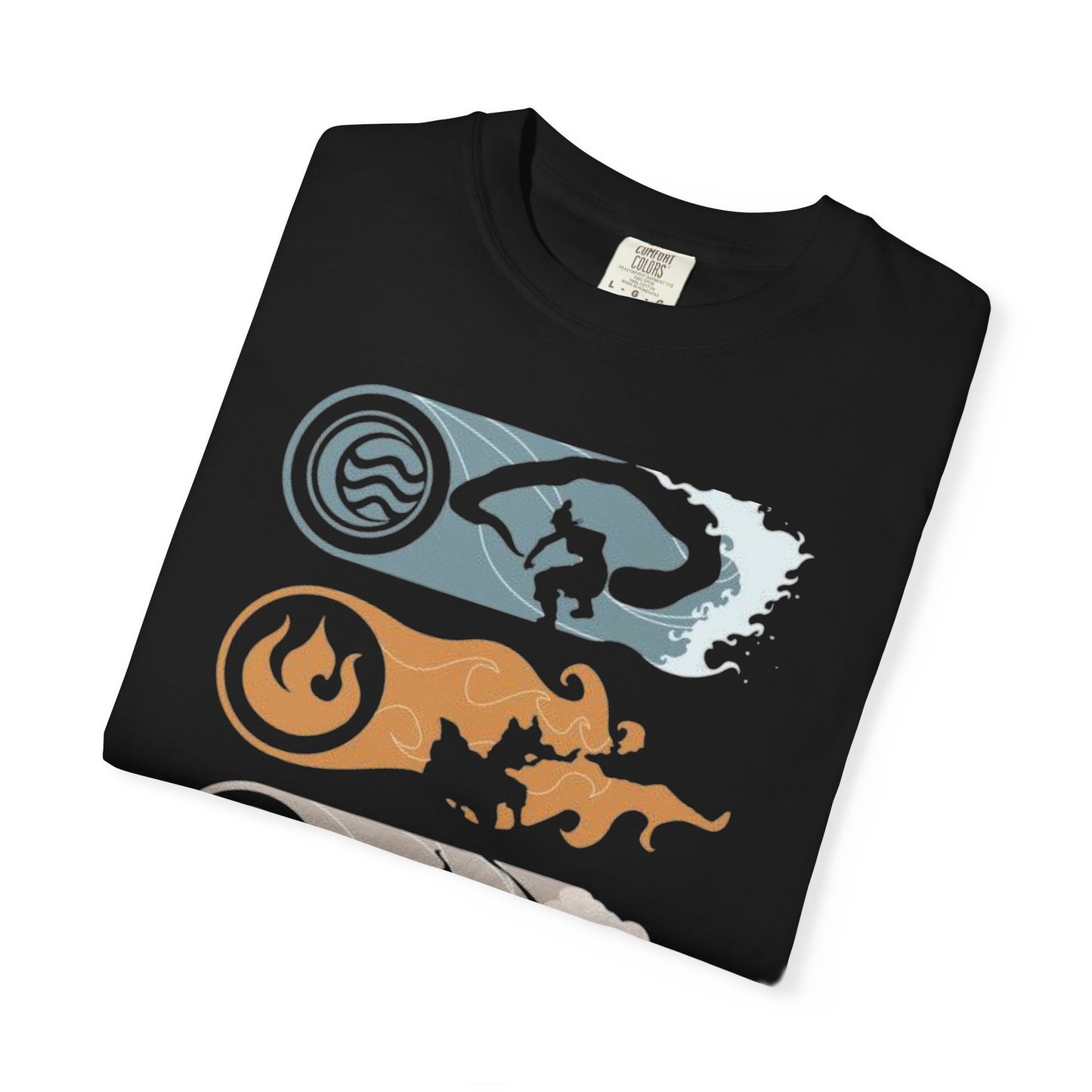 Elemental Forces Unisex Garment-Dyed T-shirt | Casual Wear, Gift Idea, Nature Lover Gift, Comfortable T-shirt, Festival Apparel