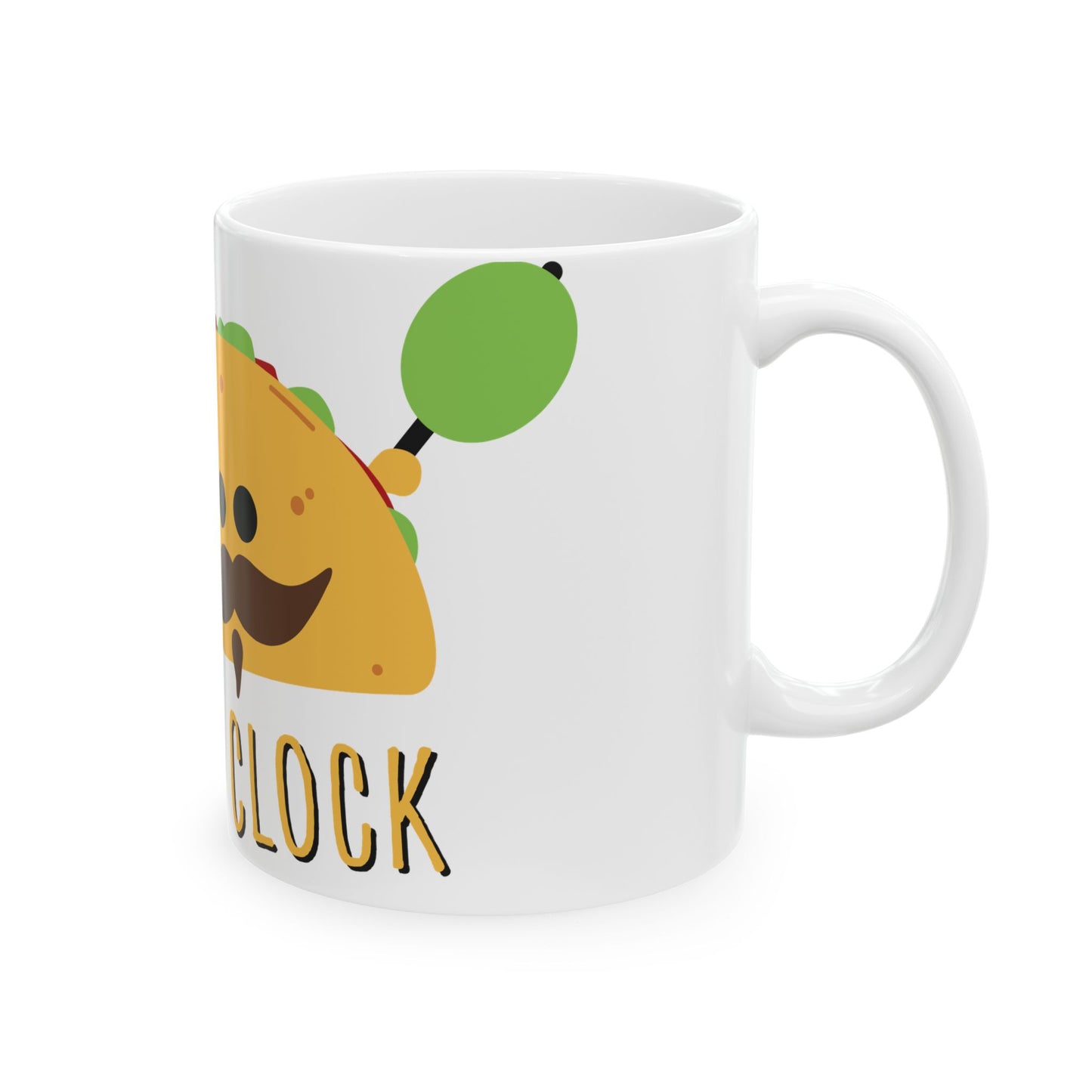 Cute Taco Ceramic Mug - Fun Kitchen Gift, Coffee Cup, Taco Lover's Mug, Foodie Mug, Unique Gift Idea