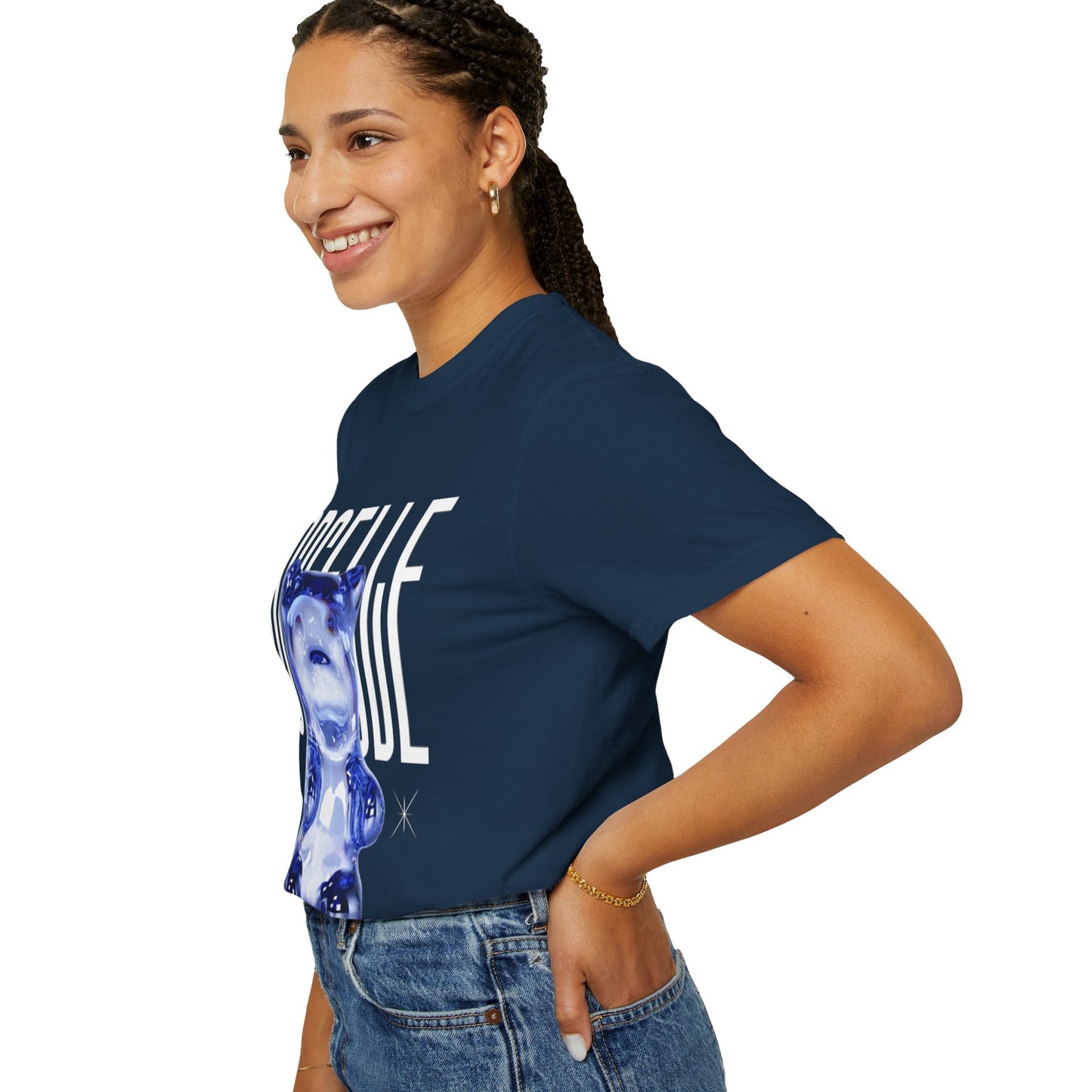 Whimsical Gummy Bear T-shirt for Fun-Loving Souls, Casual Gift, Summer Style, Birthday, Unique Fashion Statement, Trendy Tee