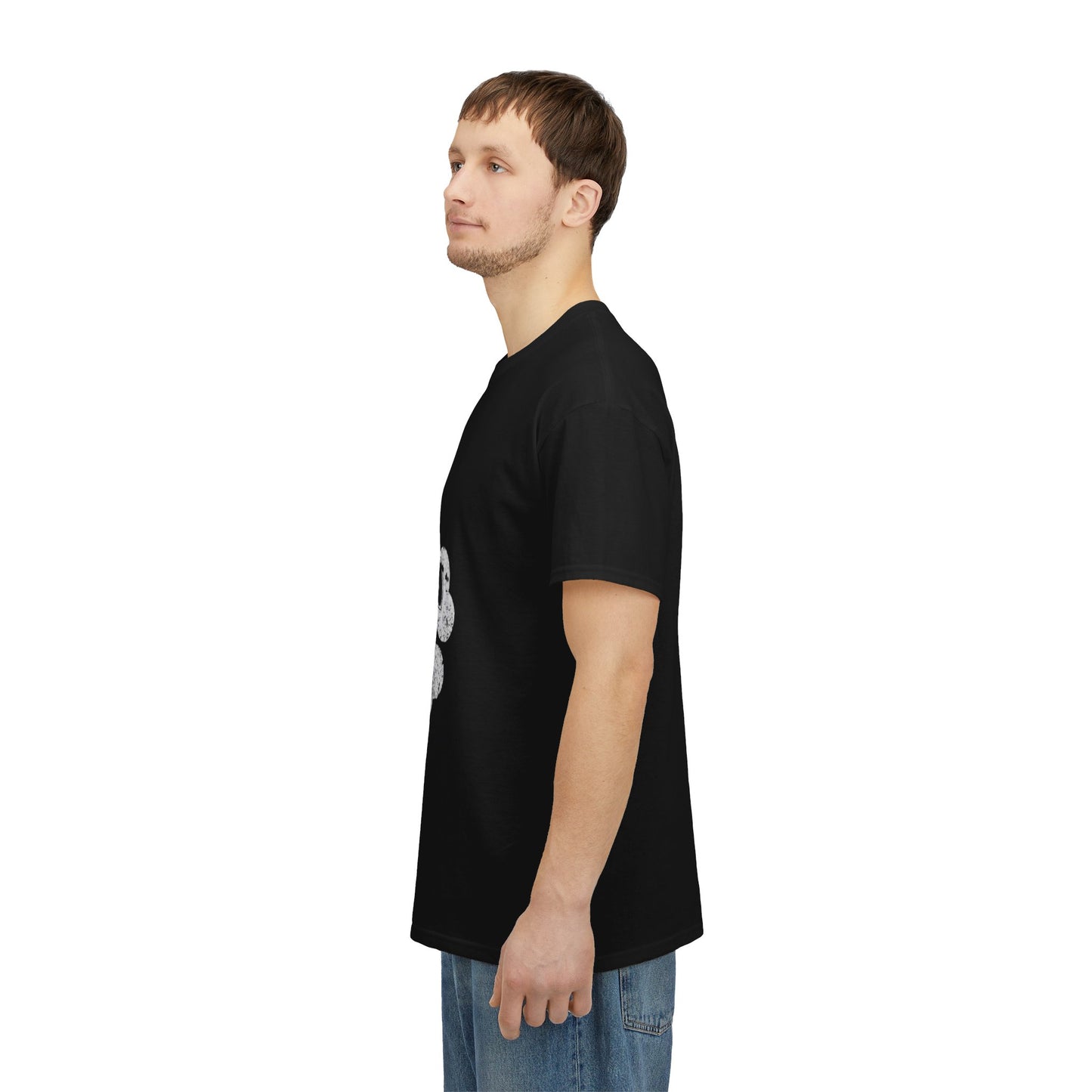 Black Elephant Floral Unisex Heavy Cotton Tee - Botanical Art, Graphic Tee, Casual Wear, Eco-Friendly Fashion, Unique Gift Idea