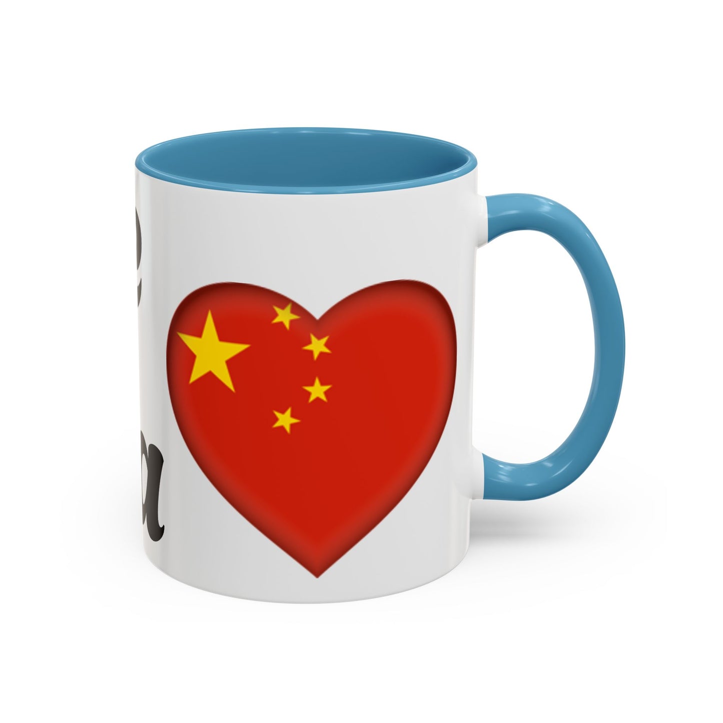 Chinese Love Accent Coffee Mug - Perfect for Tea Lovers, Gifts for Friends, Valentine's Day, Home Decor, Travel Mug