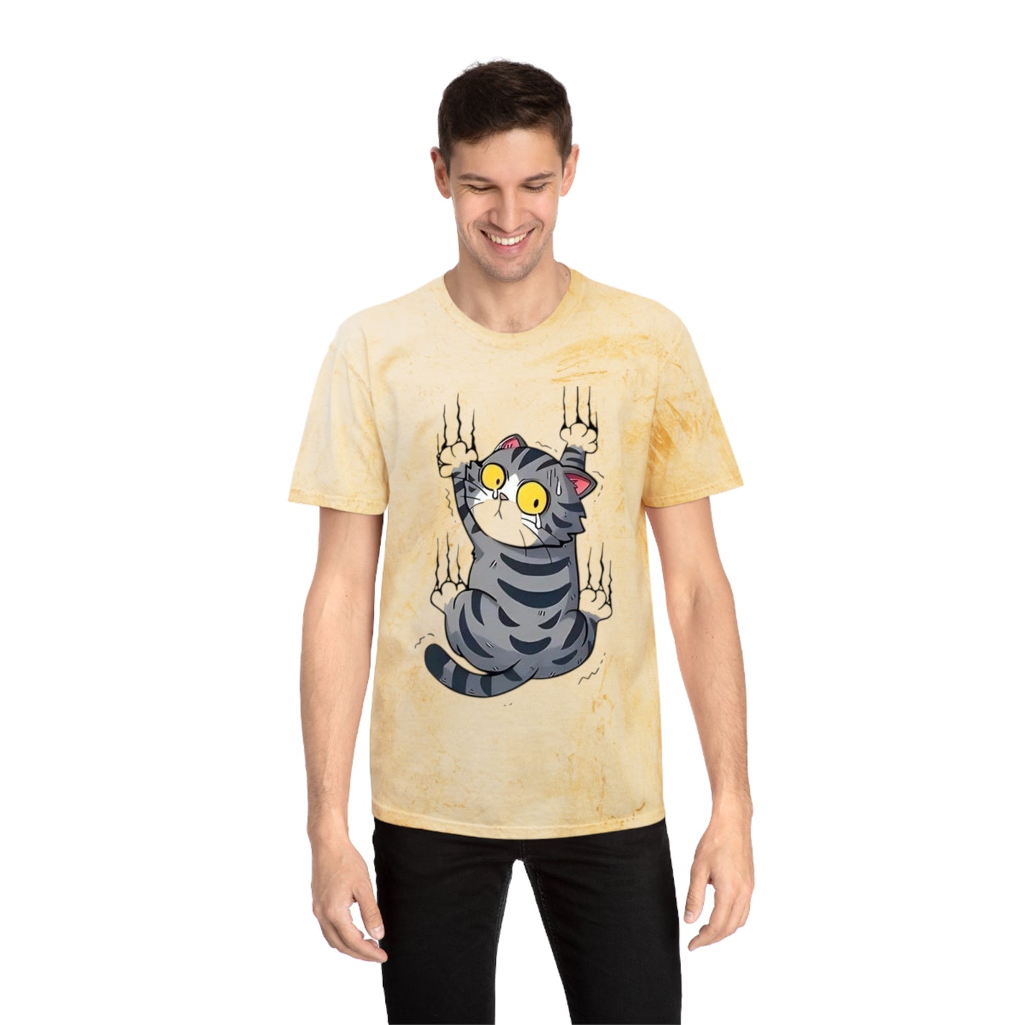 Colorful Cat Unisex Tee - Funny Cat Shirt, Cute Animal Apparel, Gift for Cat Lovers, Unique Graphic T-Shirt, Casual Wear