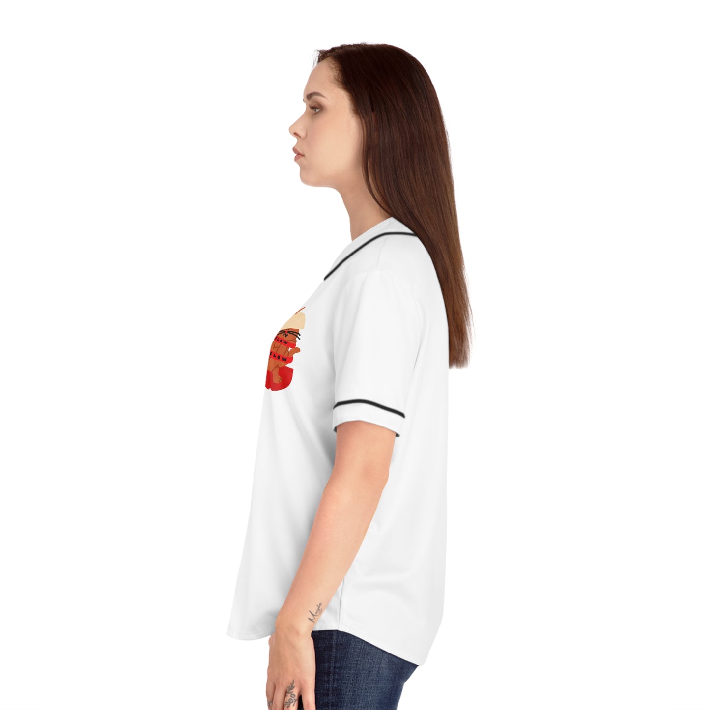 Cute Women's Baseball Jersey, Sports Apparel, Personalized Gift, Casual Wear, Summer Outfit, Team Spirit Top