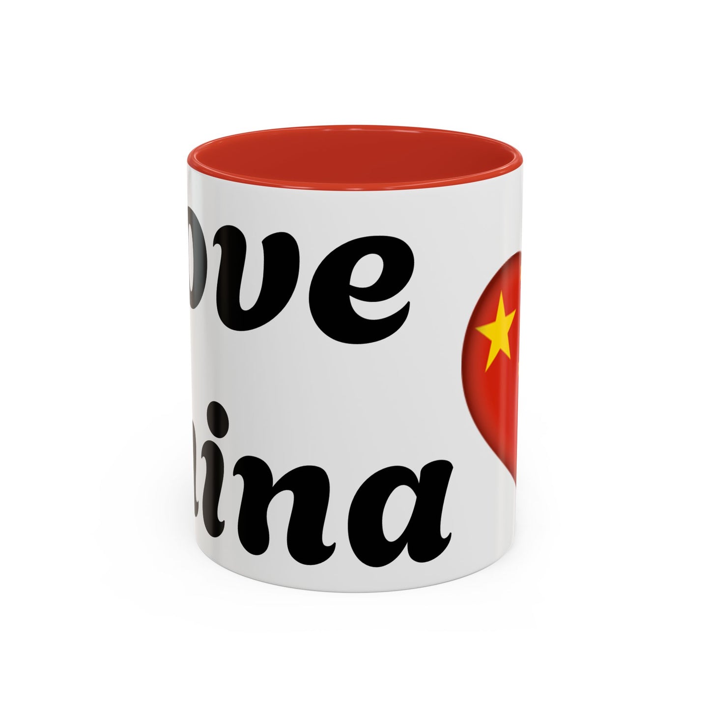 Chinese Love Accent Coffee Mug - Perfect for Tea Lovers, Gifts for Friends, Valentine's Day, Home Decor, Travel Mug