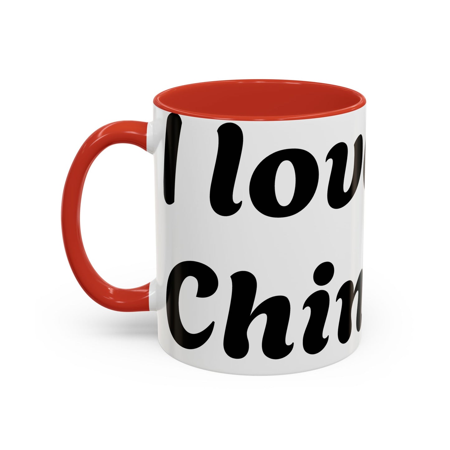 Chinese Love Accent Coffee Mug - Perfect for Tea Lovers, Gifts for Friends, Valentine's Day, Home Decor, Travel Mug