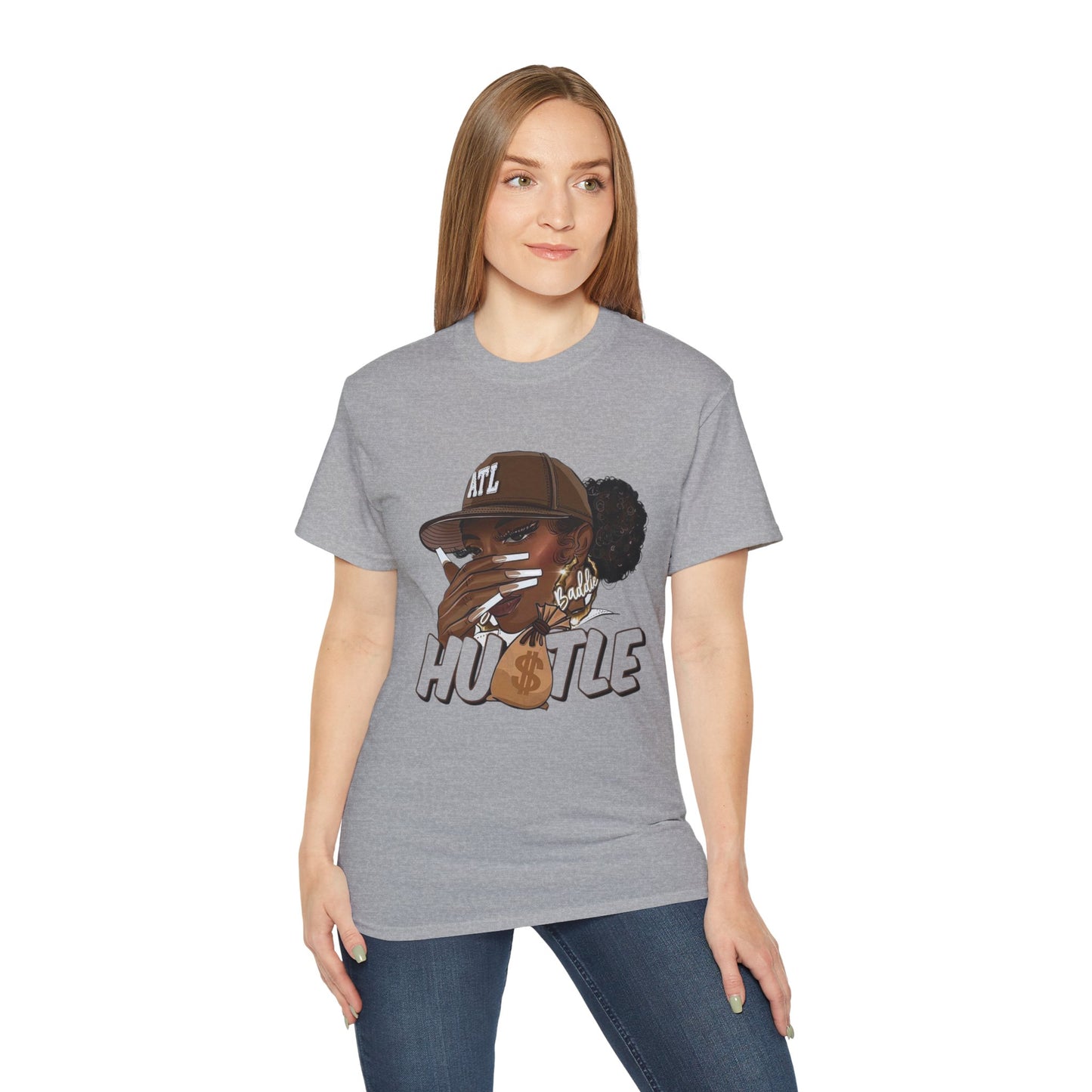 Hustle Graphic Tee, Unisex Cotton T-Shirt, Streetwear Style, Casual Wear, Gift for Entrepreneurs, Motivational Apparel