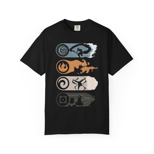 Elemental Forces Unisex Garment-Dyed T-shirt | Casual Wear, Gift Idea, Nature Lover Gift, Comfortable T-shirt, Festival Apparel