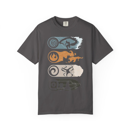 Elemental Forces Unisex Garment-Dyed T-shirt | Casual Wear, Gift Idea, Nature Lover Gift, Comfortable T-shirt, Festival Apparel