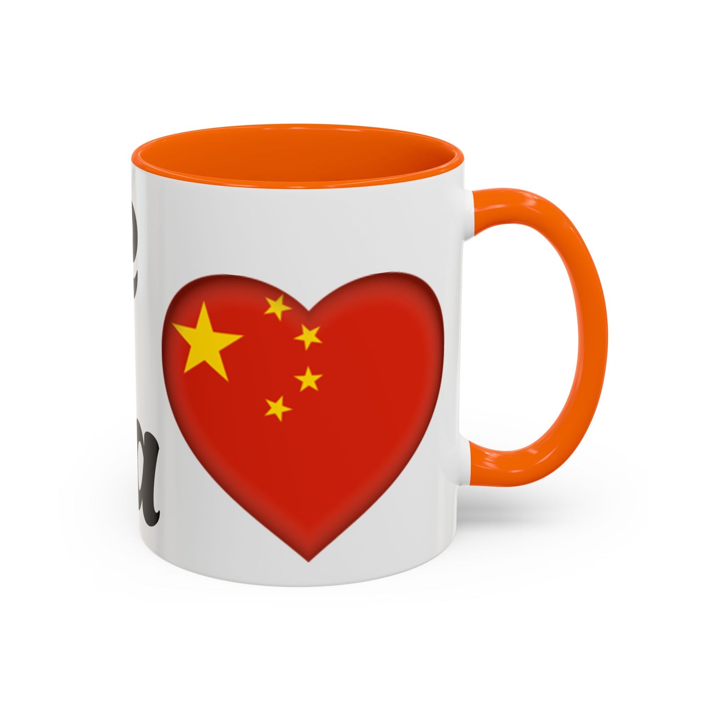 Chinese Love Accent Coffee Mug - Perfect for Tea Lovers, Gifts for Friends, Valentine's Day, Home Decor, Travel Mug