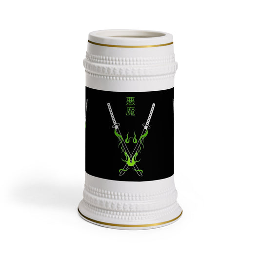 Vibrant Samurai Stein Mug | Anime Lovers Gifts, Unique Home Barware, Collector's Stein, Birthday Present, Halloween Decor