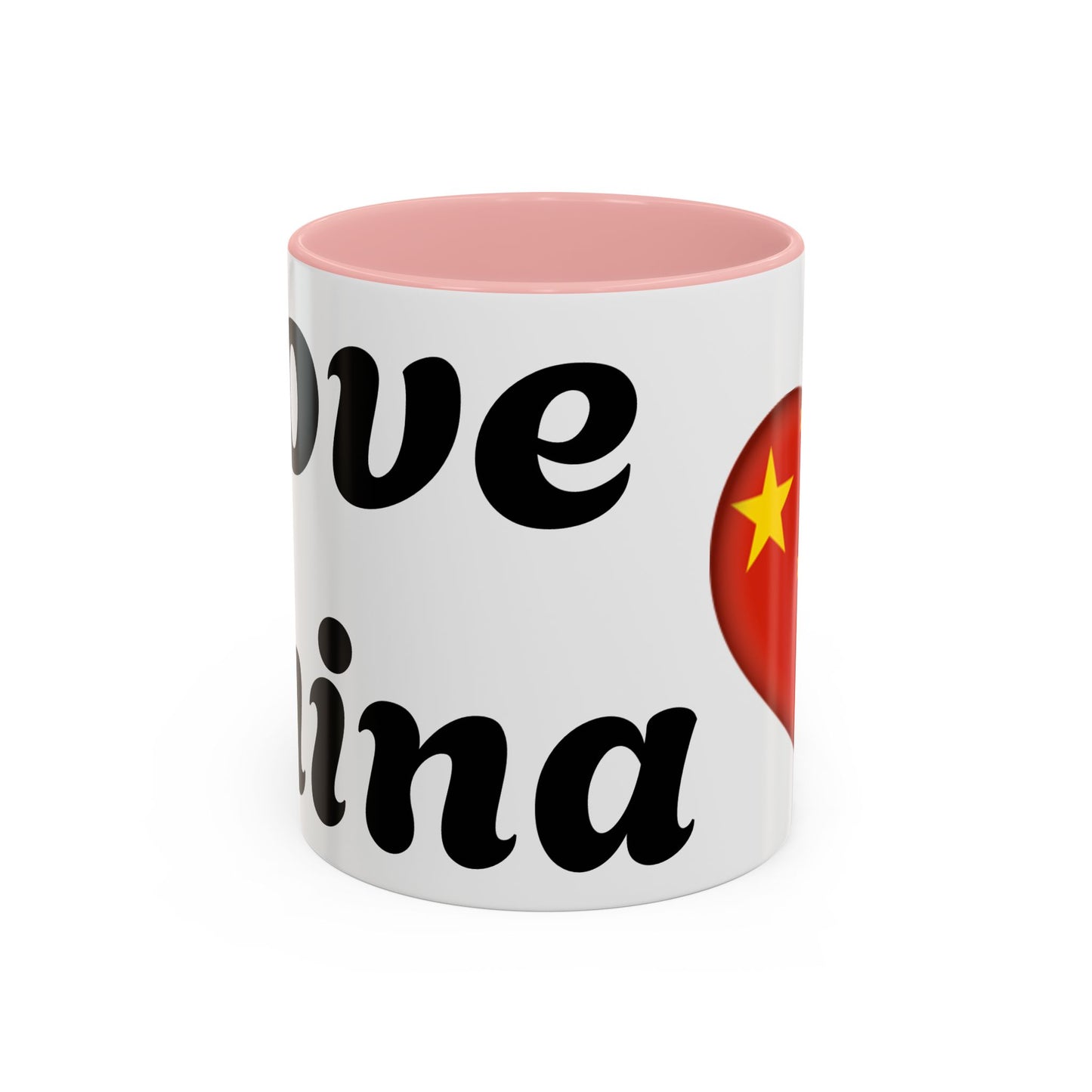 Chinese Love Accent Coffee Mug - Perfect for Tea Lovers, Gifts for Friends, Valentine's Day, Home Decor, Travel Mug