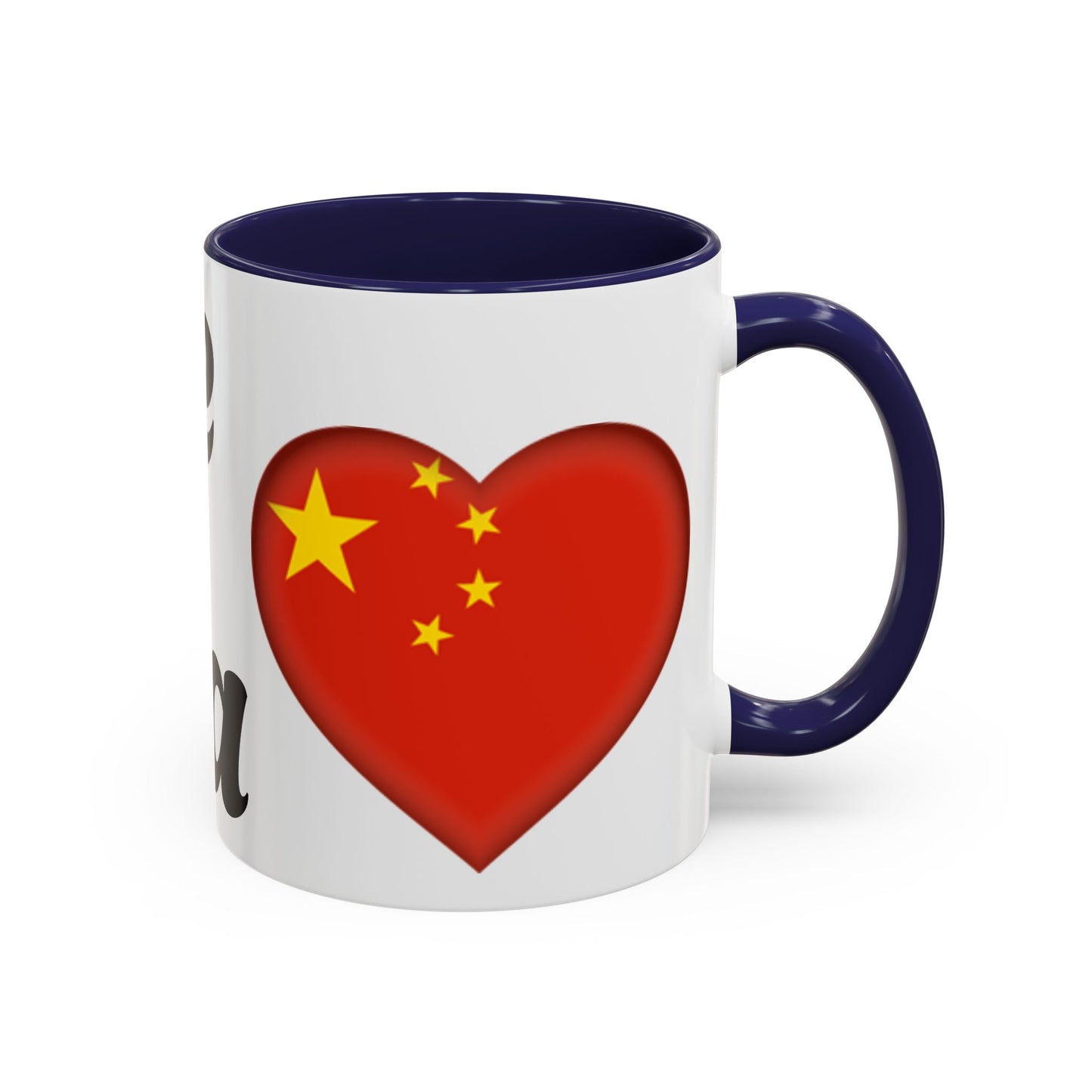Chinese Love Accent Coffee Mug - Perfect for Tea Lovers, Gifts for Friends, Valentine's Day, Home Decor, Travel Mug