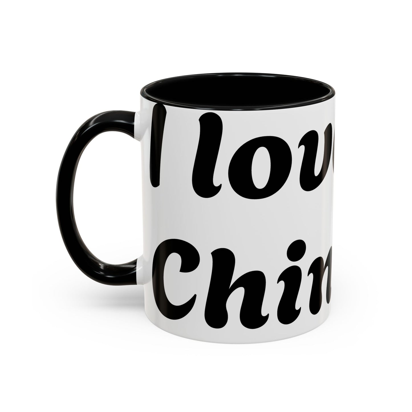 Chinese Love Accent Coffee Mug - Perfect for Tea Lovers, Gifts for Friends, Valentine's Day, Home Decor, Travel Mug