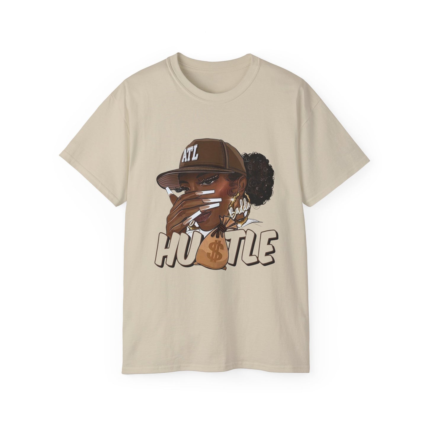 Hustle Graphic Tee, Unisex Cotton T-Shirt, Streetwear Style, Casual Wear, Gift for Entrepreneurs, Motivational Apparel