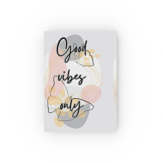 Good Vibes Only Journal - Hard Backed Notebook for Positive Thoughts, Journaling, Self-Care, Gift for Friends, Daily Planner