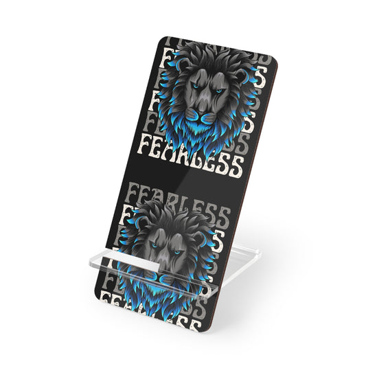 Fearless Lion Mobile Display Stand, Phone Holder, Desk Organizer, Gift for Him, Office Decor, Tech Accessories