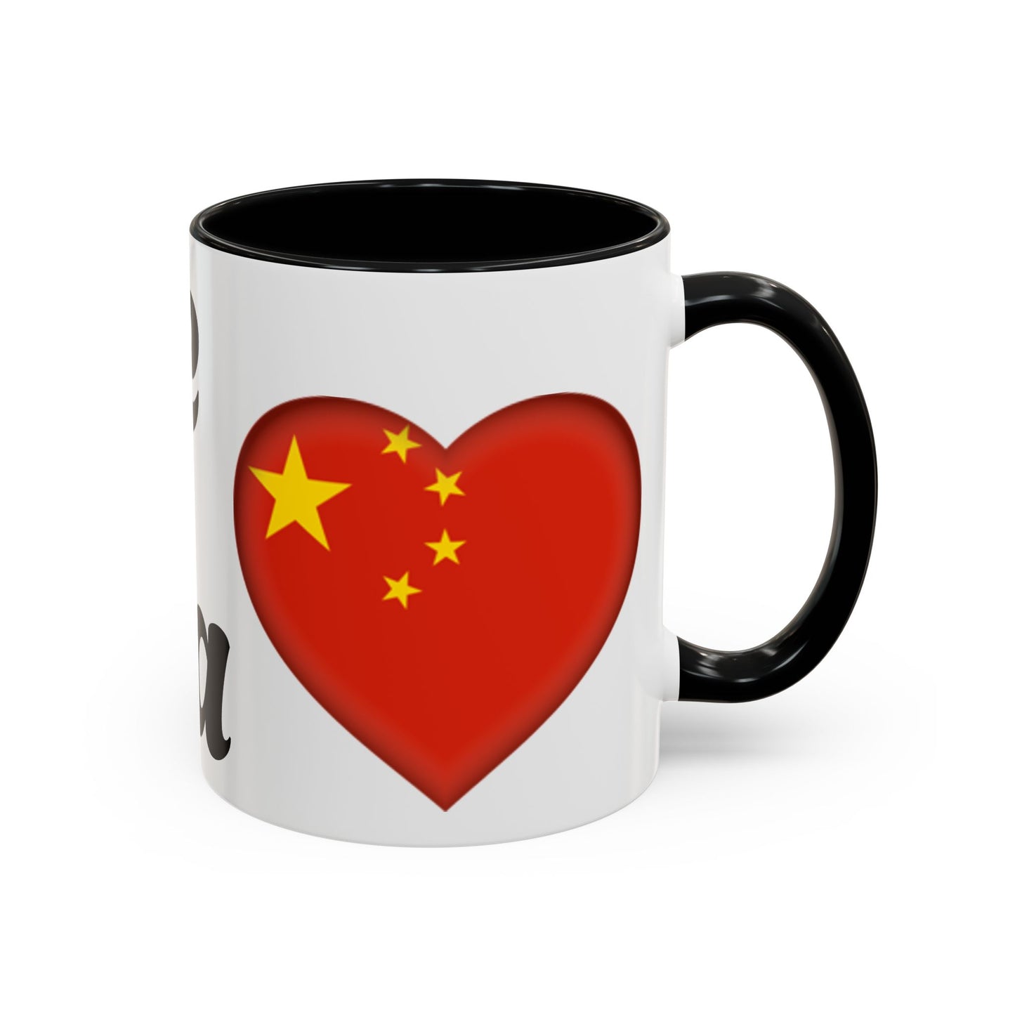 Chinese Love Accent Coffee Mug - Perfect for Tea Lovers, Gifts for Friends, Valentine's Day, Home Decor, Travel Mug
