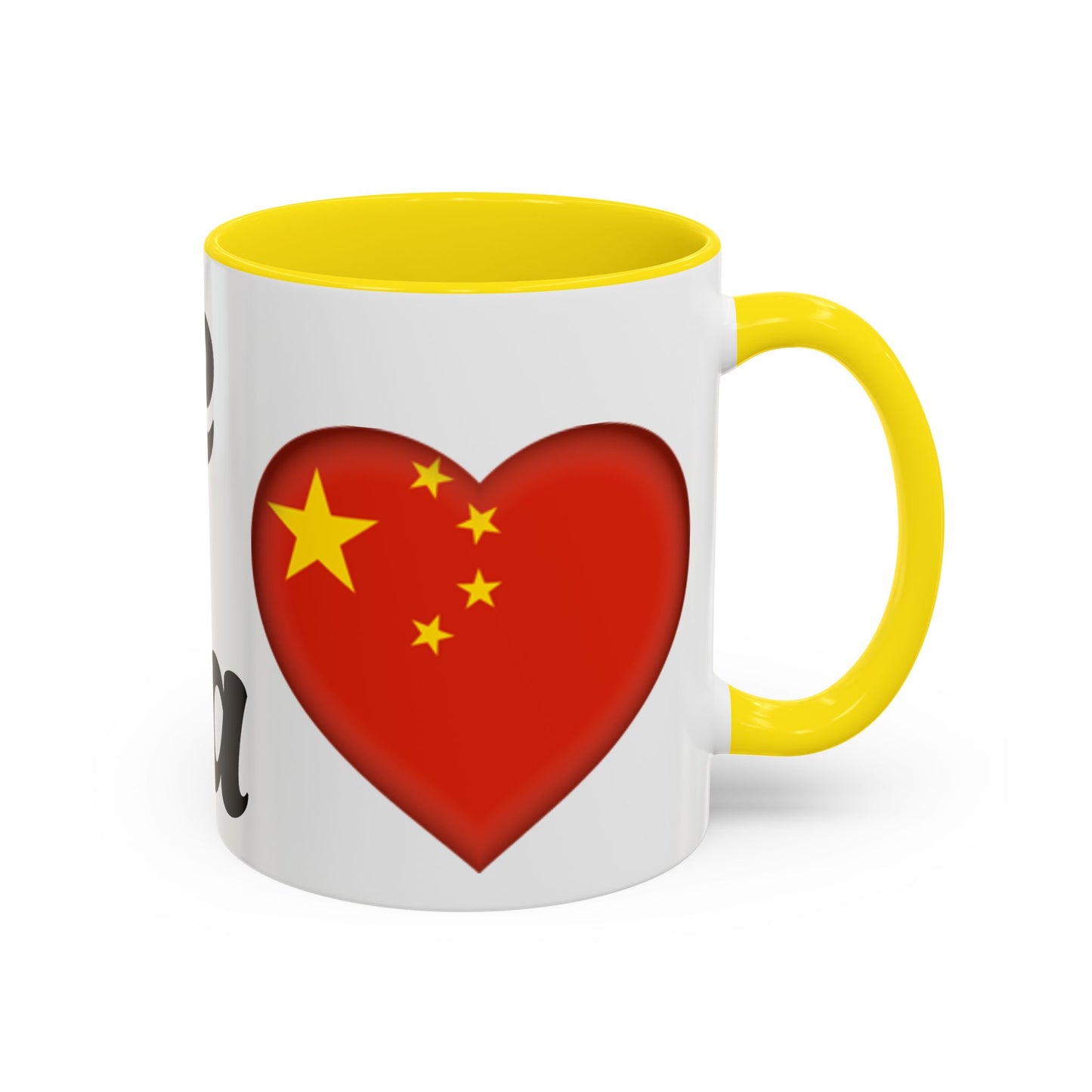 Chinese Love Accent Coffee Mug - Perfect for Tea Lovers, Gifts for Friends, Valentine's Day, Home Decor, Travel Mug